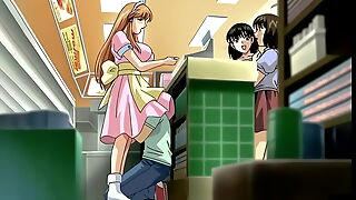 Young Portray Brother Affective their way Portray Sister in the matter of Public! Uncensored Hentai [Subtitled]
